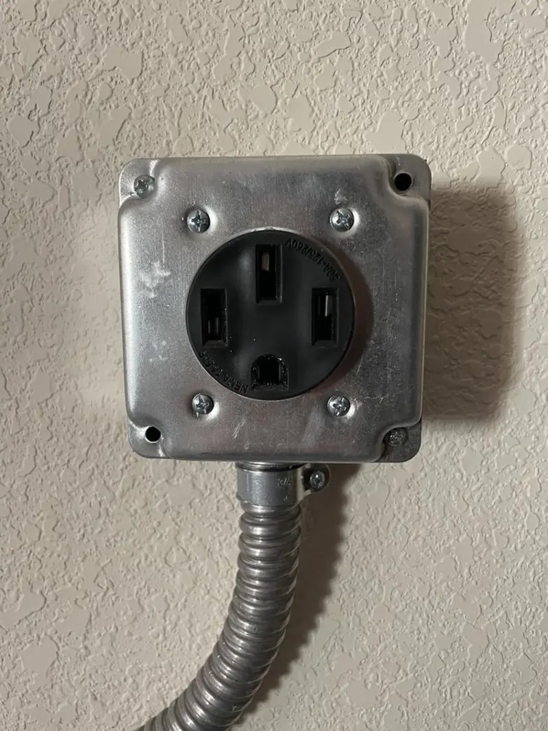 NEMA 14-50 outlet installed for Smart Home Electrical in Billings